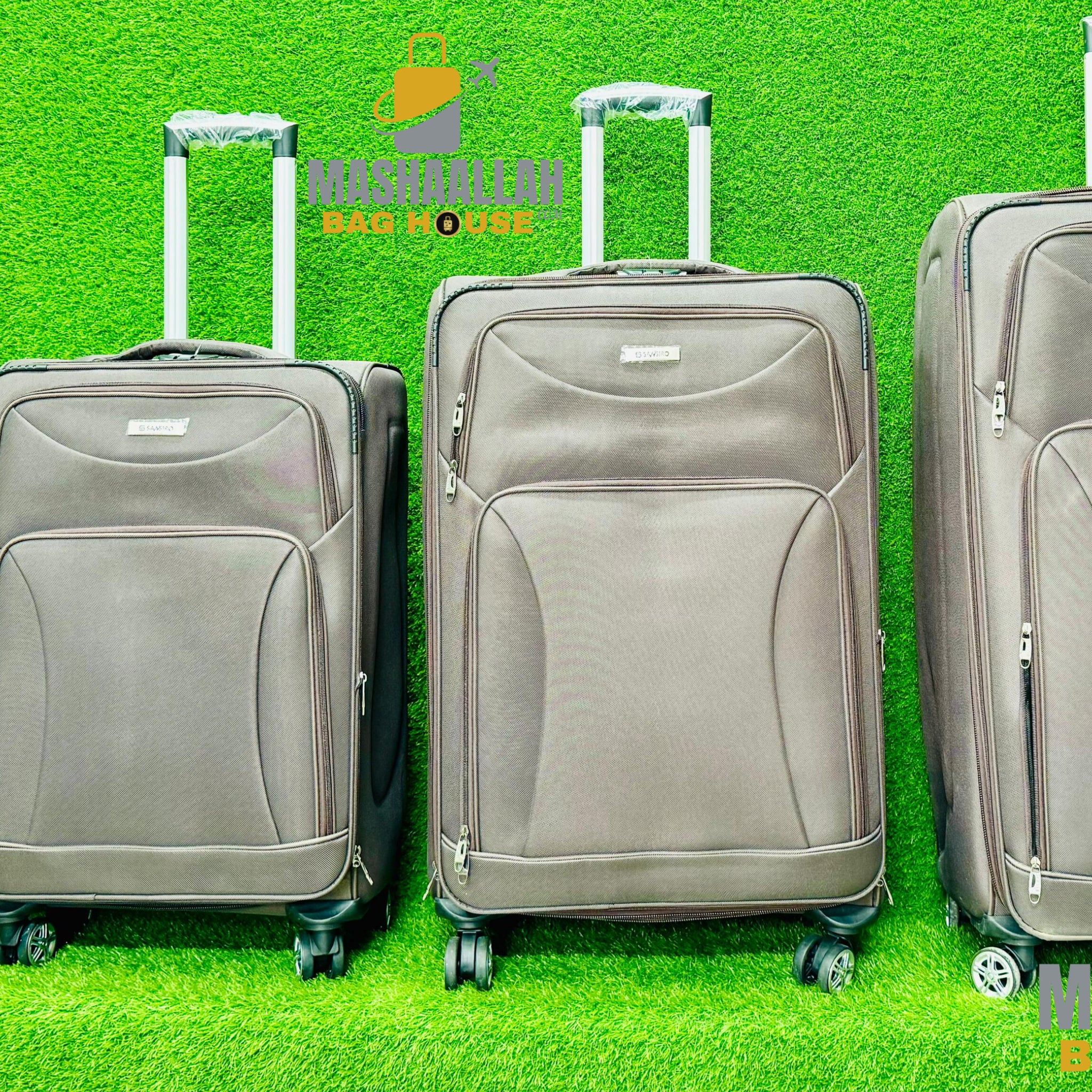 Sansiro 4 pics set softside luggage 4w